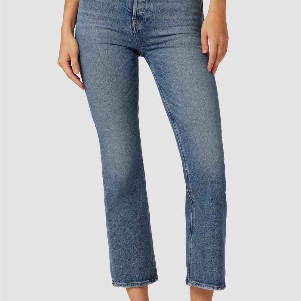 HUDSON FAYE ULTRA HIGH RISE BOOTCUP CROP JEANS SIZE 31 NEW! LOOK!